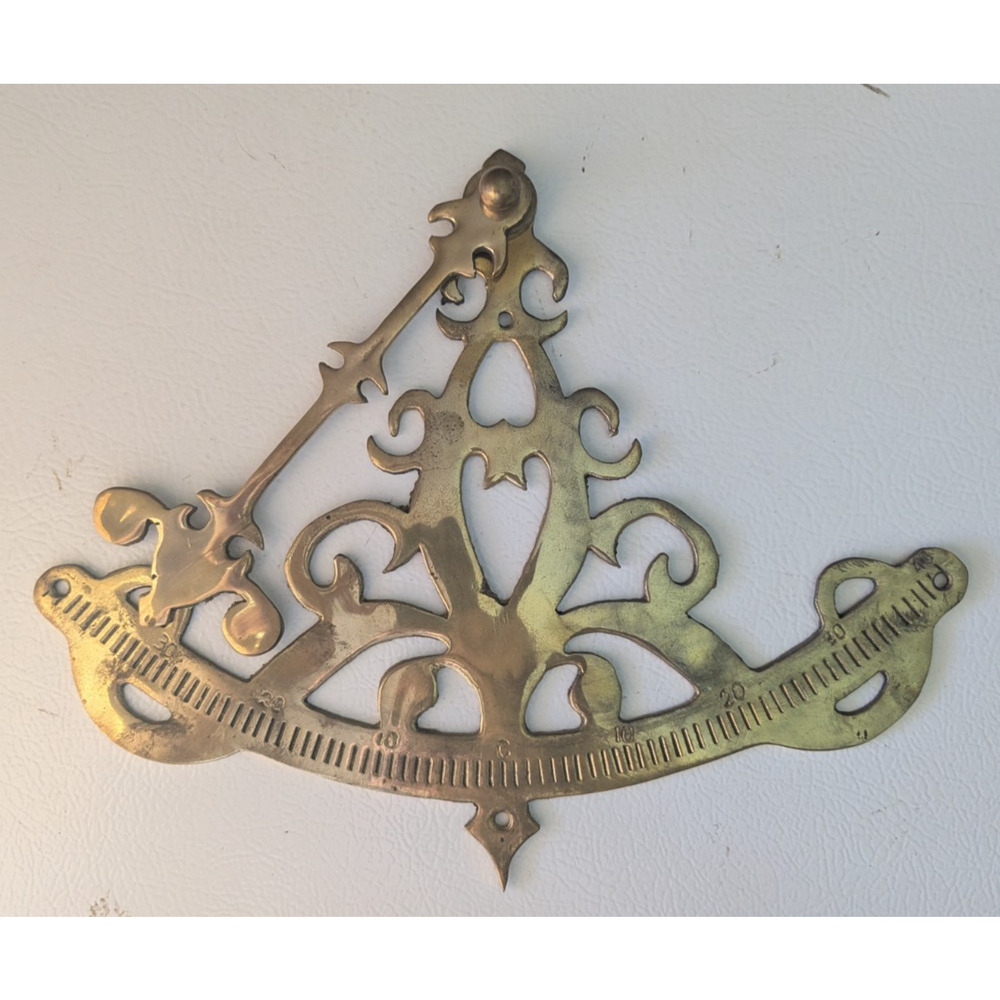 Solid Brass Ship Pendulum Inclinometer Nautical Marine Costal Vintage